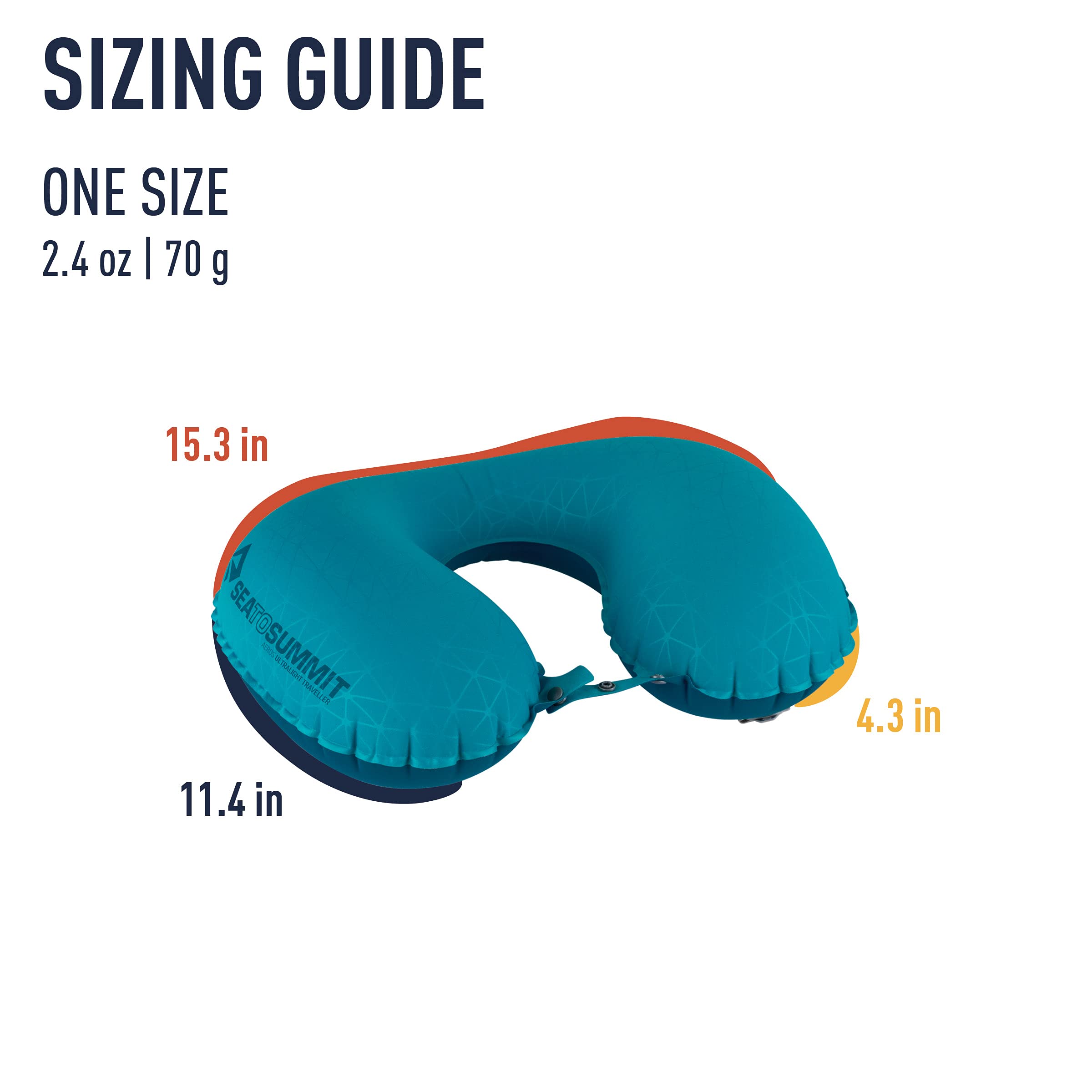 Sea to Summit Aeros Ultralight Traveller Inflatable Neck Pillow, Aqua - Image 8
