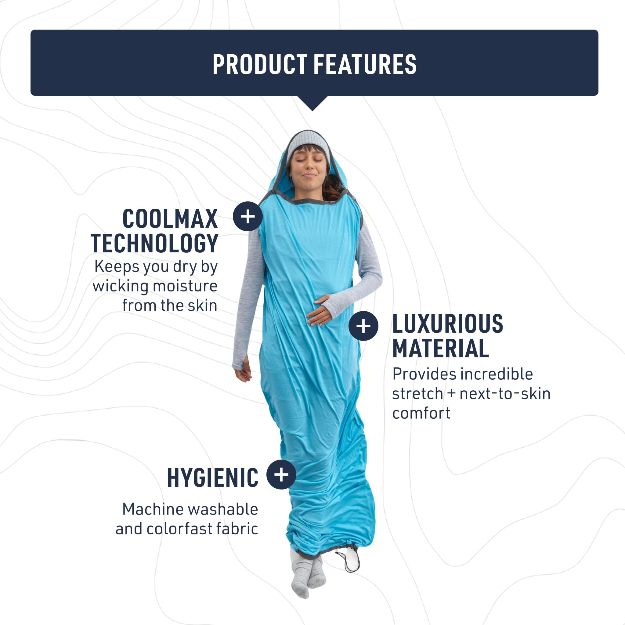 Sea to Summit Breeze Sleeping Bag Liner - Image 3