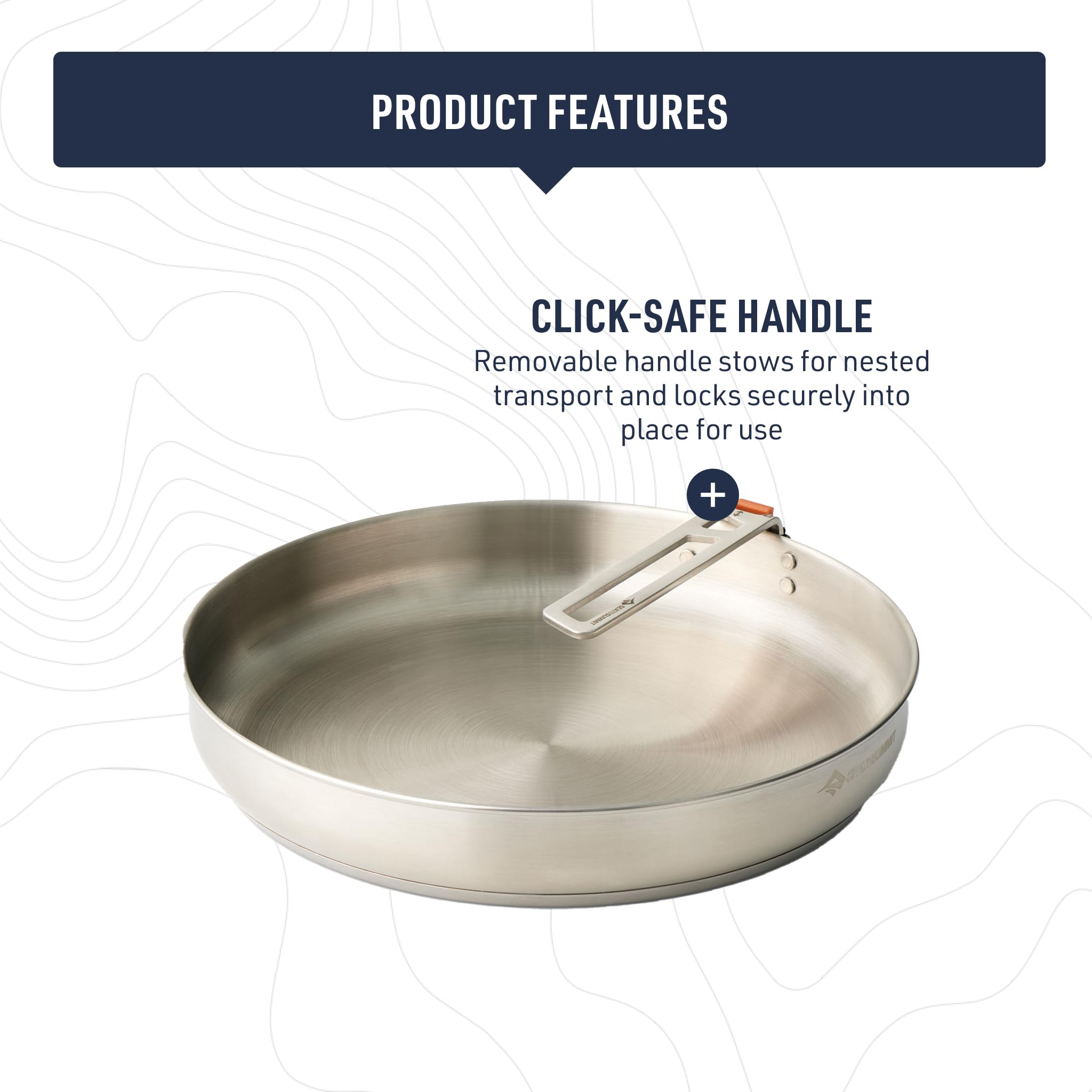 Sea to Summit Detour 10-Inch Stainless Steel Camping Pan - Image 3