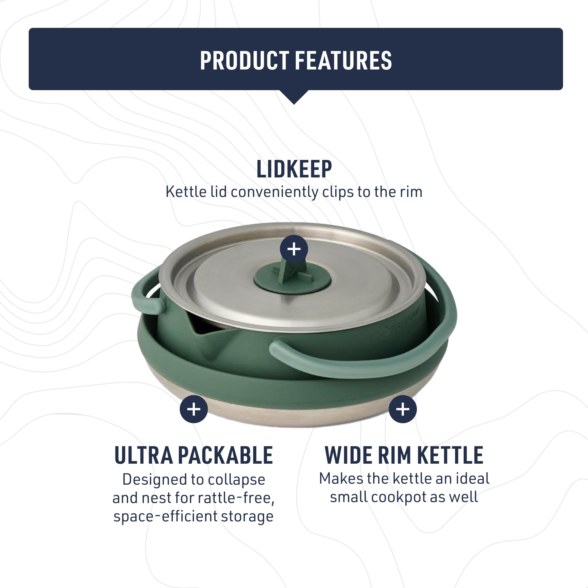 Sea to Summit Detour Stainless Steel 1.6 Liter Collapsible Camp Kettle - Image 3