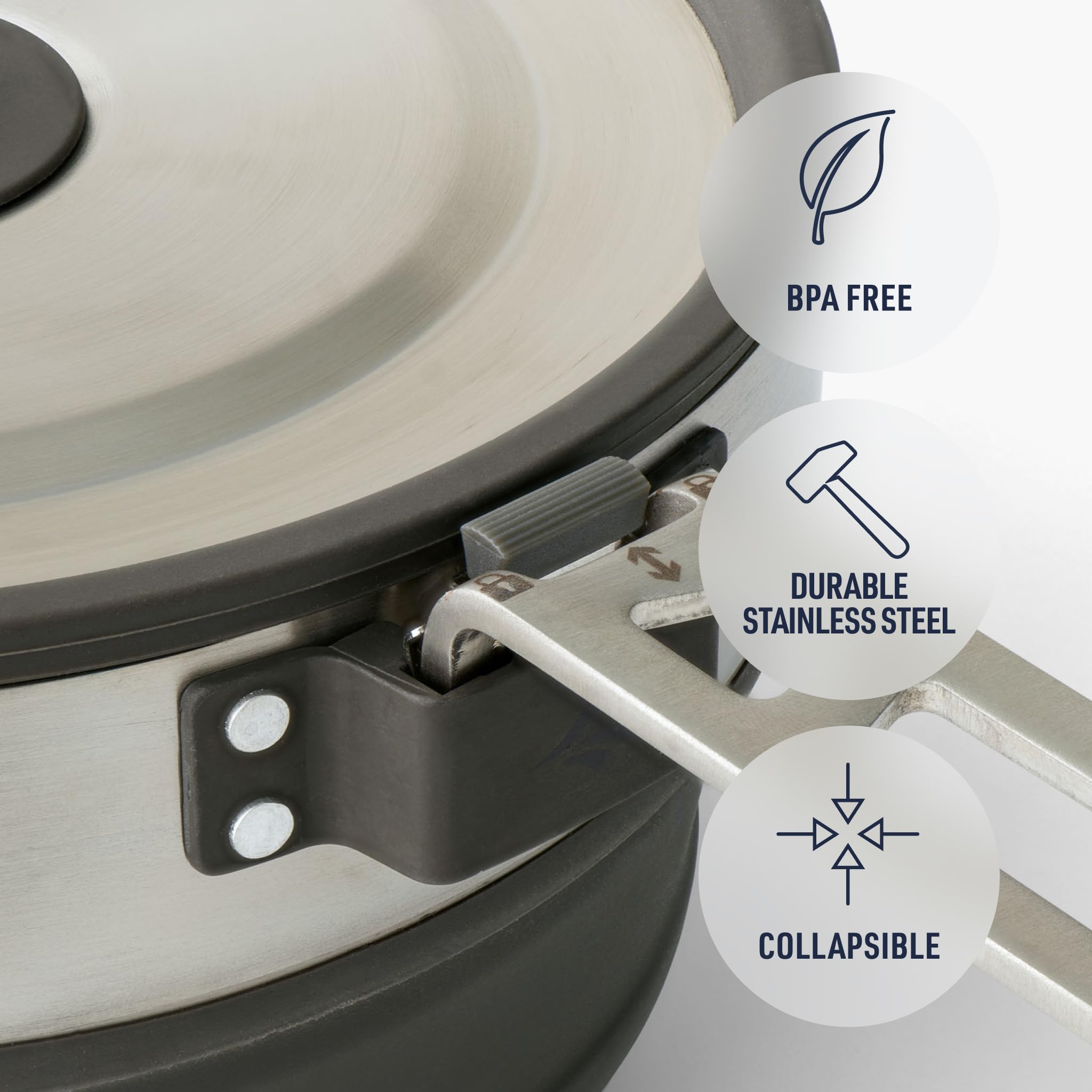 Sea to Summit Detour Stainless Steel Collapsible Pouring Pot, 1.8 Liters - Image 4