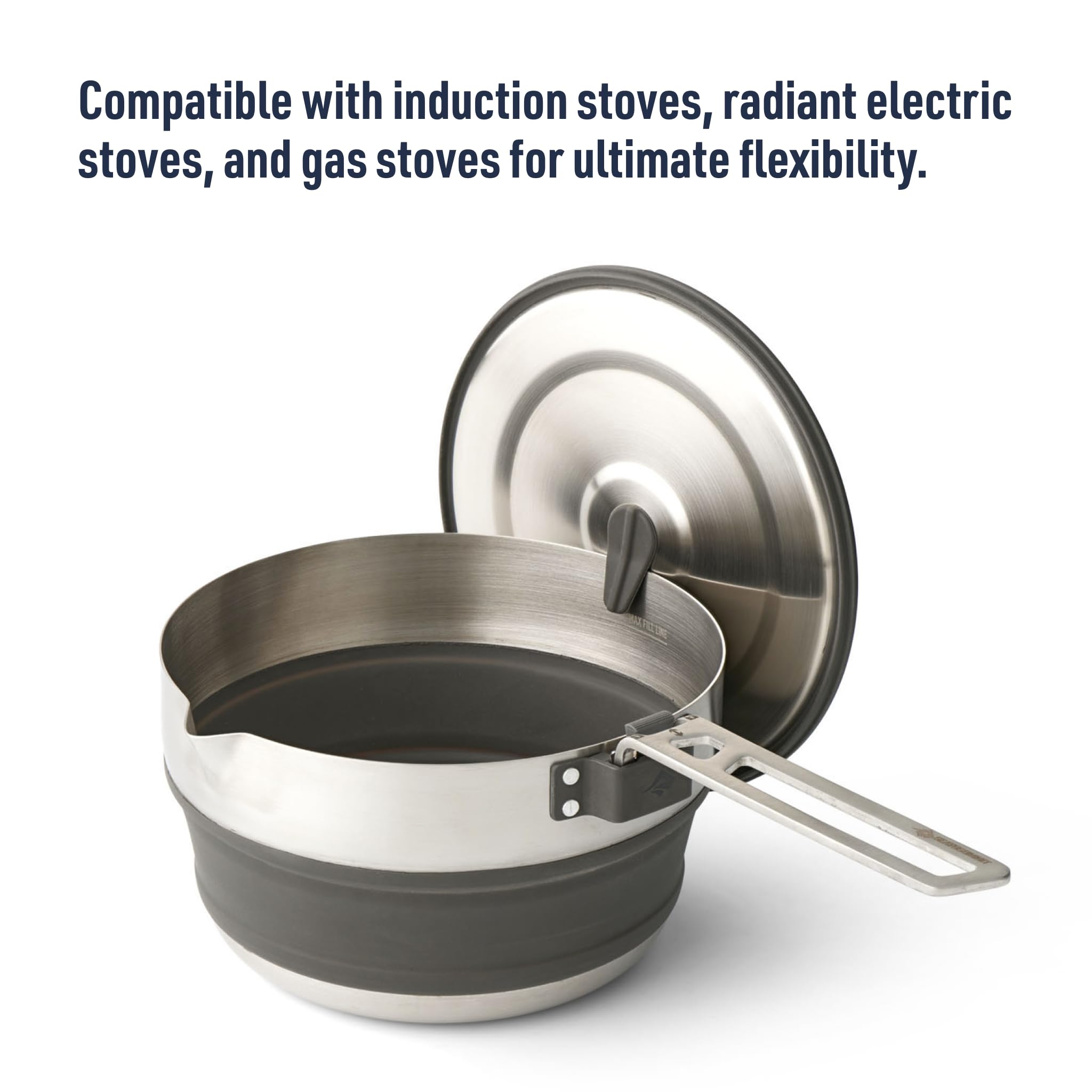 Sea to Summit Detour Stainless Steel Collapsible Pouring Pot, 1.8 Liters - Image 5