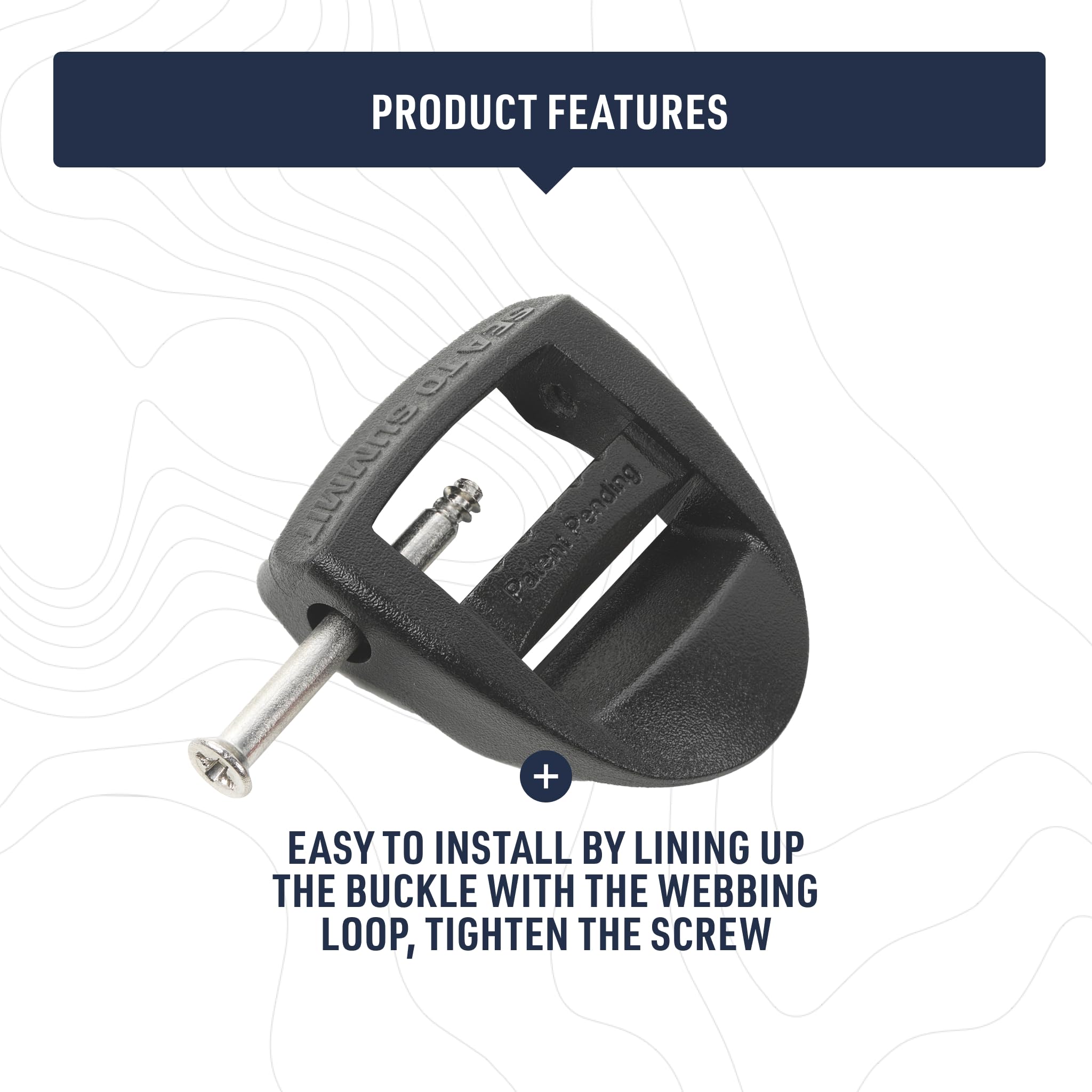 Sea to Summit Field Repair Buckle, Ladderlock 1 Pin - 25mm / 1in, 3-pack - Image 4