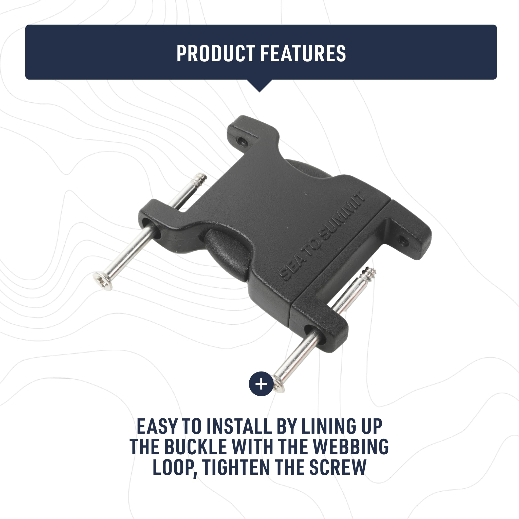 Sea to Summit Field Repair Buckle - Side Release, 2 Pin, 3-pack - Image 4