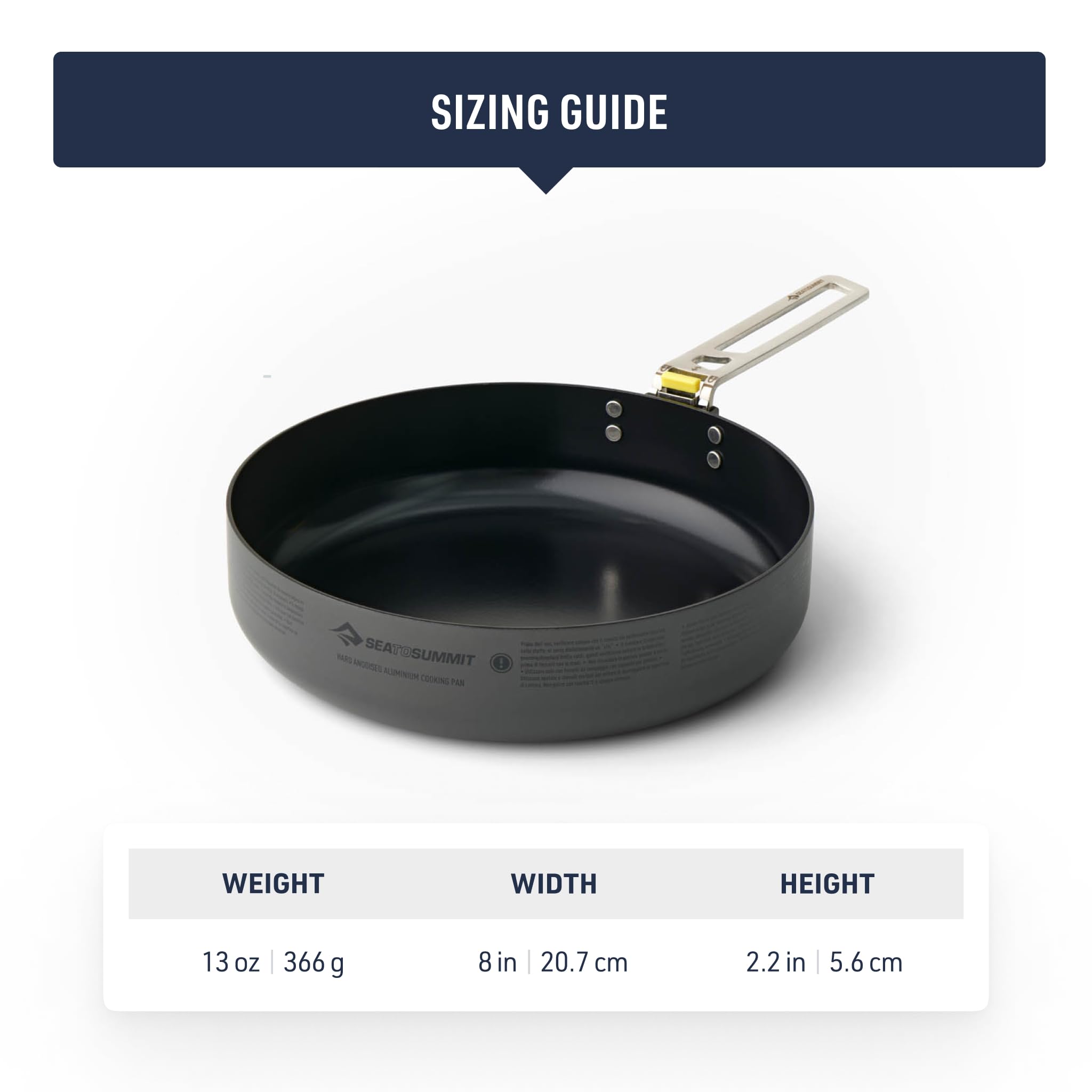 Sea to Summit Frontier Ultralight 8 Inch Camping Cooking Pan - Image 6