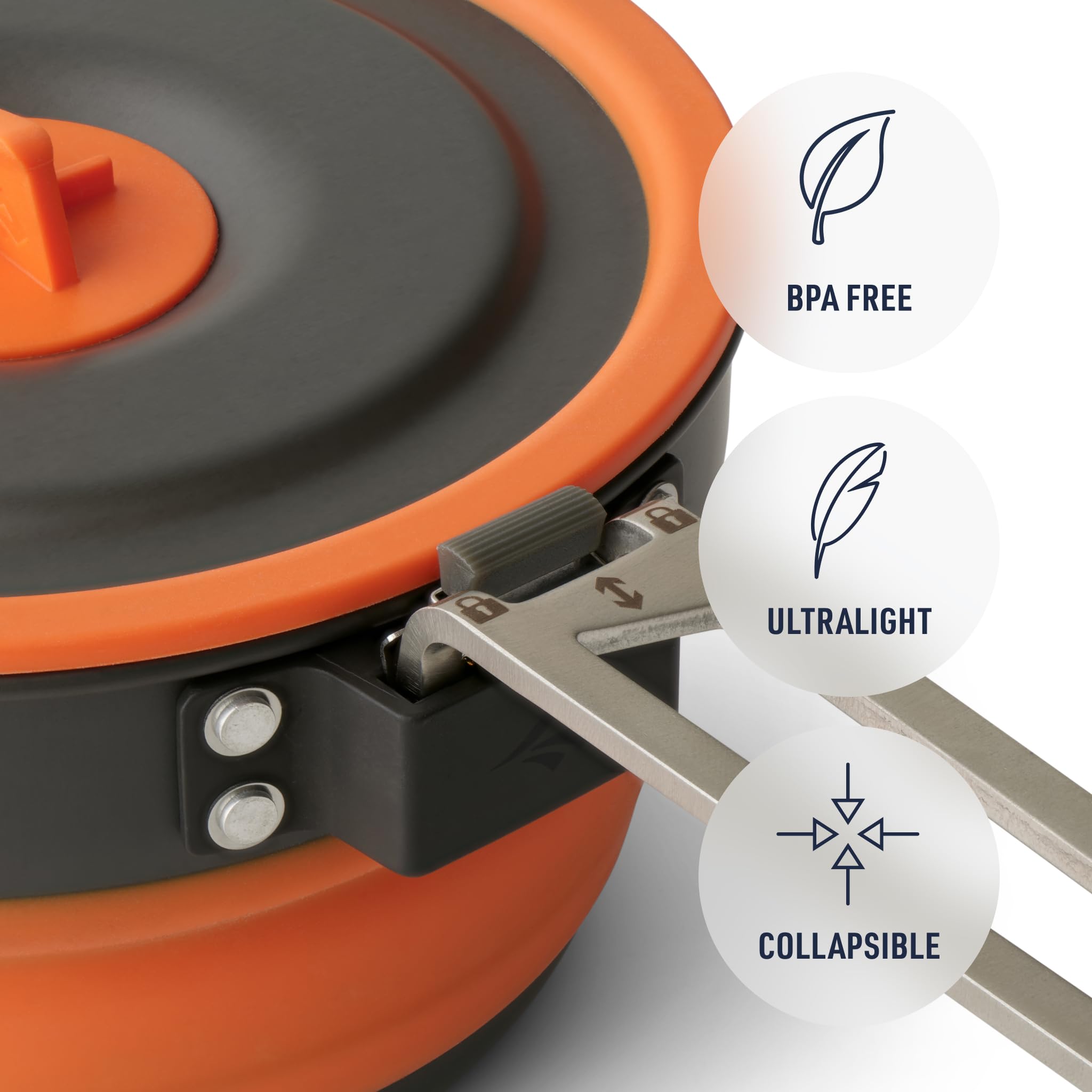 Sea to Summit Frontier Ultralight Collapsible 1-Liter Pot for Backpacking and Camping - Image 4