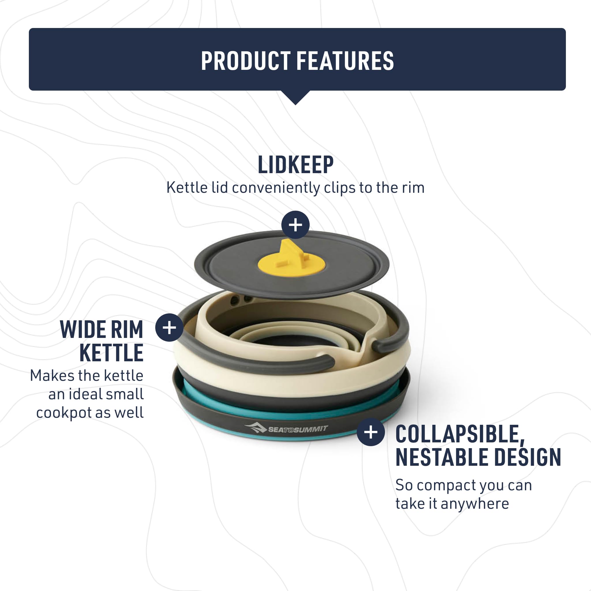 Sea to Summit Frontier Ultralight Collapsible Kettle Cook Set - Image 3