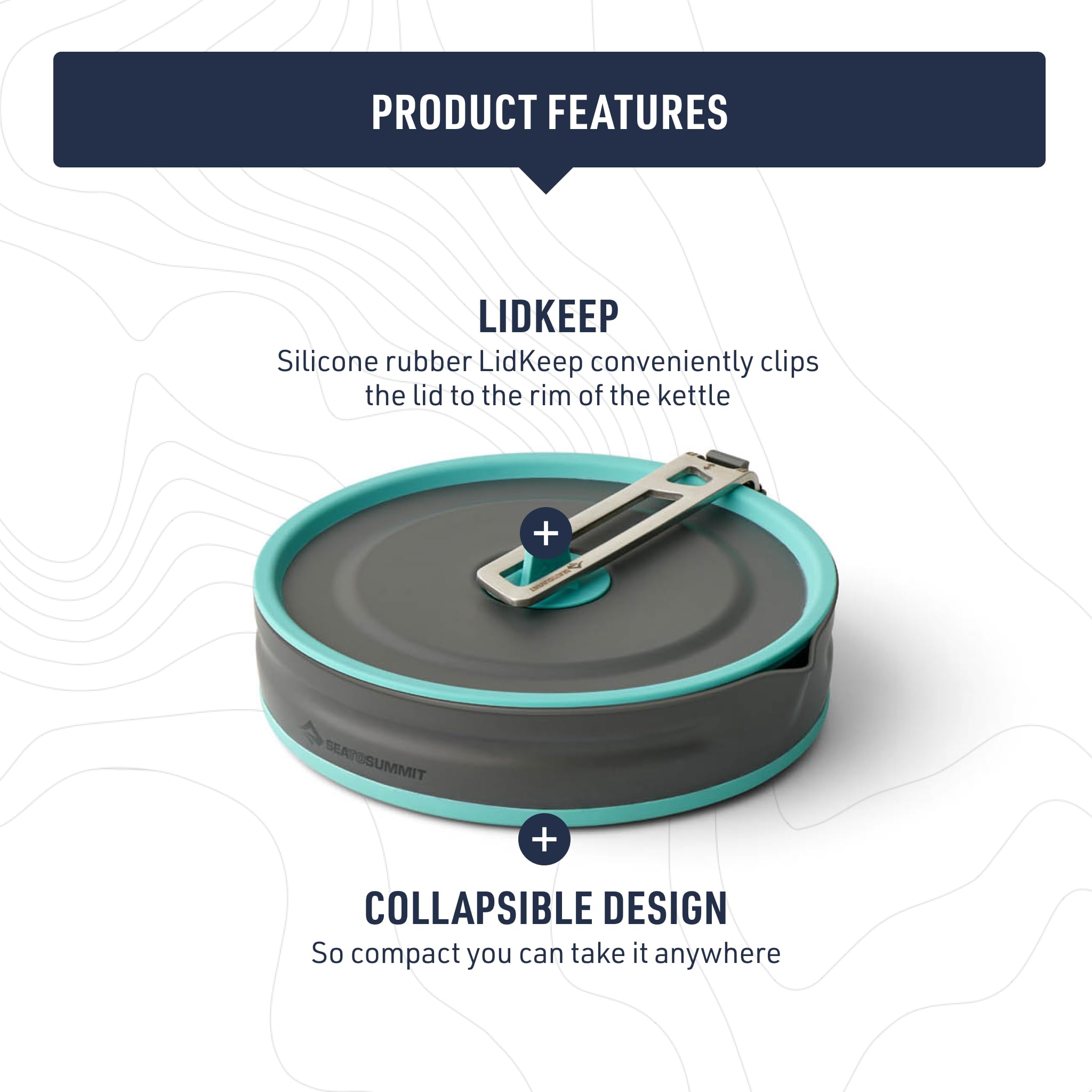 Sea to Summit Frontier Ultralight Collapsible Pouring Pot for Camping, 2.2 Liter - Image 3