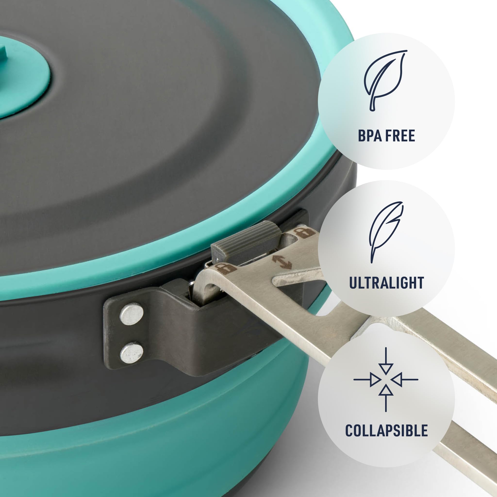 Sea to Summit Frontier Ultralight Collapsible Pouring Pot for Camping, 2.2 Liter - Image 4