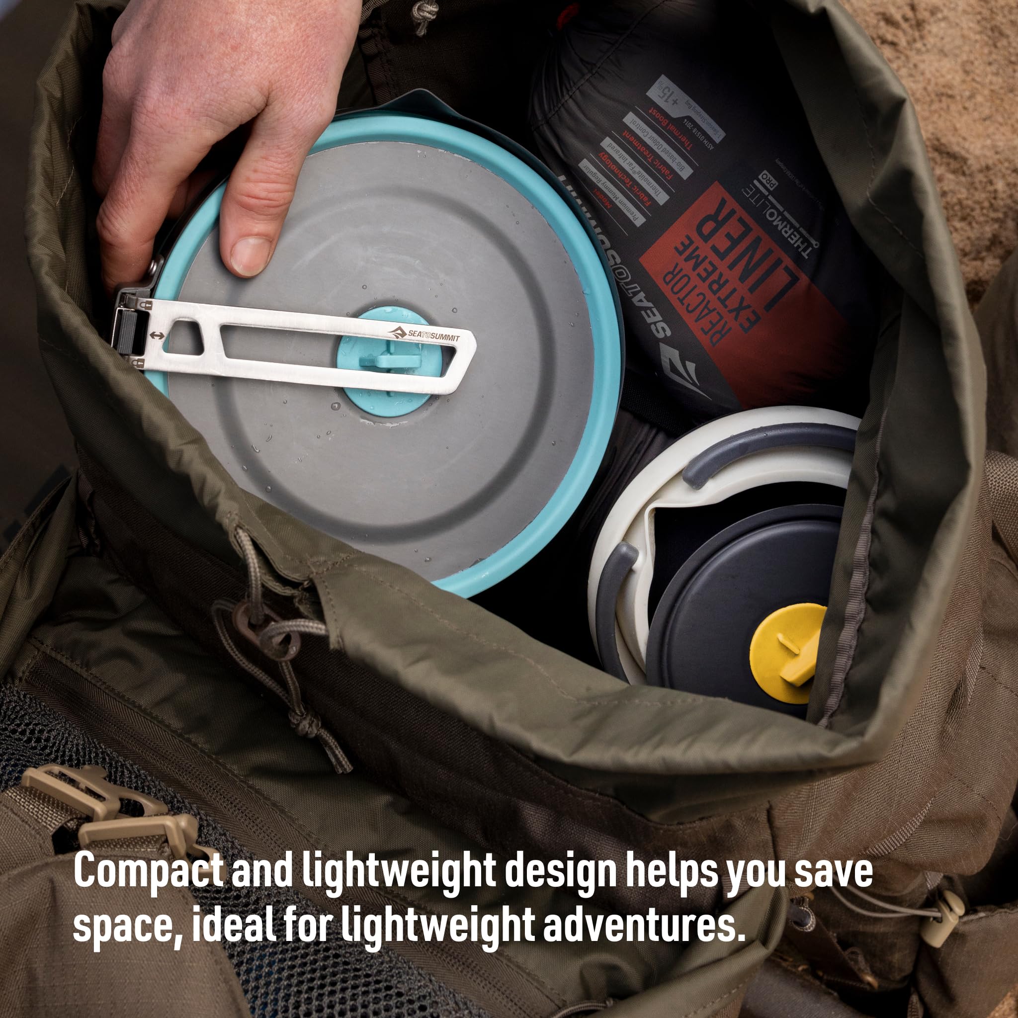 Sea to Summit Frontier Ultralight Collapsible Pouring Pot for Camping, 2.2 Liter - Image 5