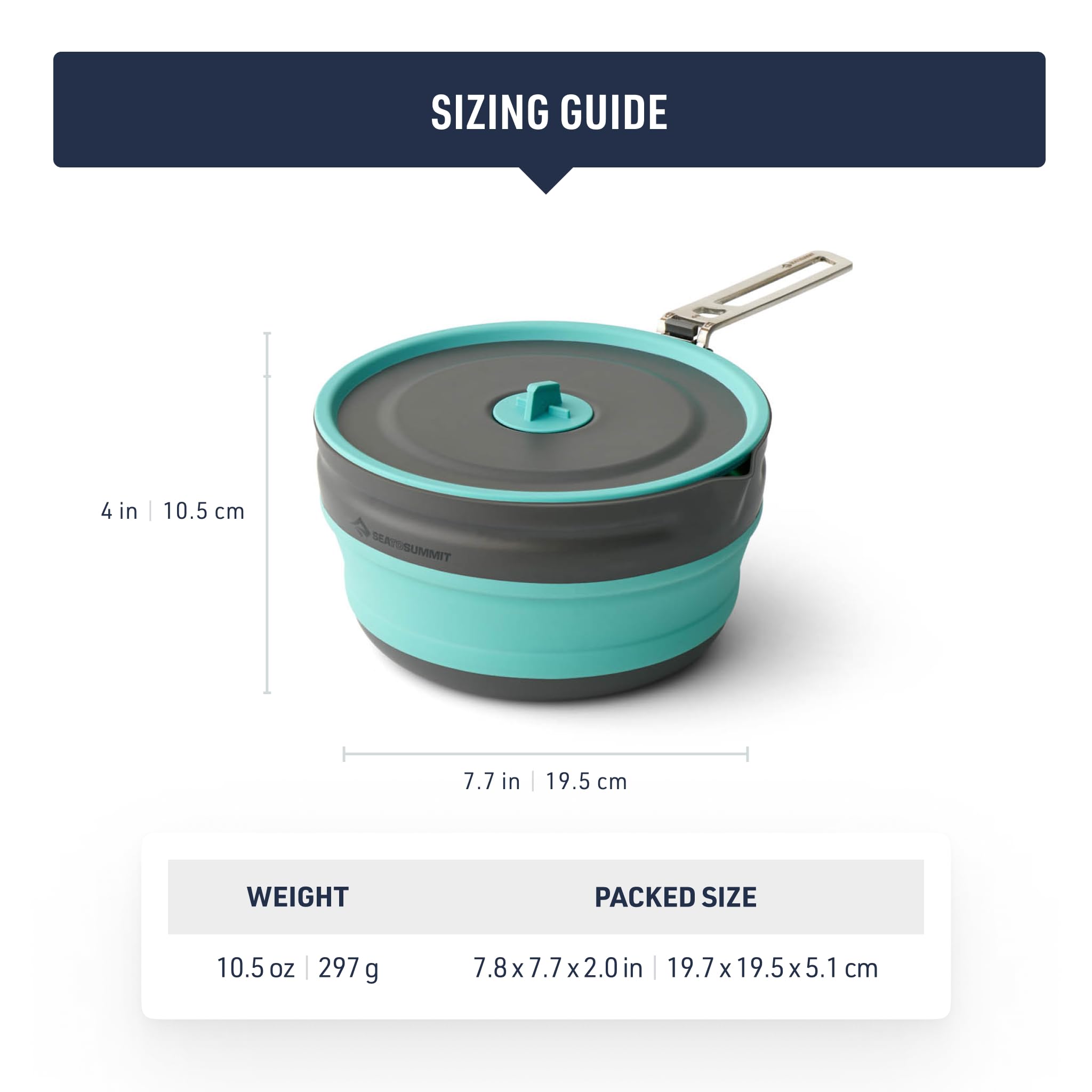 Sea to Summit Frontier Ultralight Collapsible Pouring Pot for Camping, 2.2 Liter - Image 6