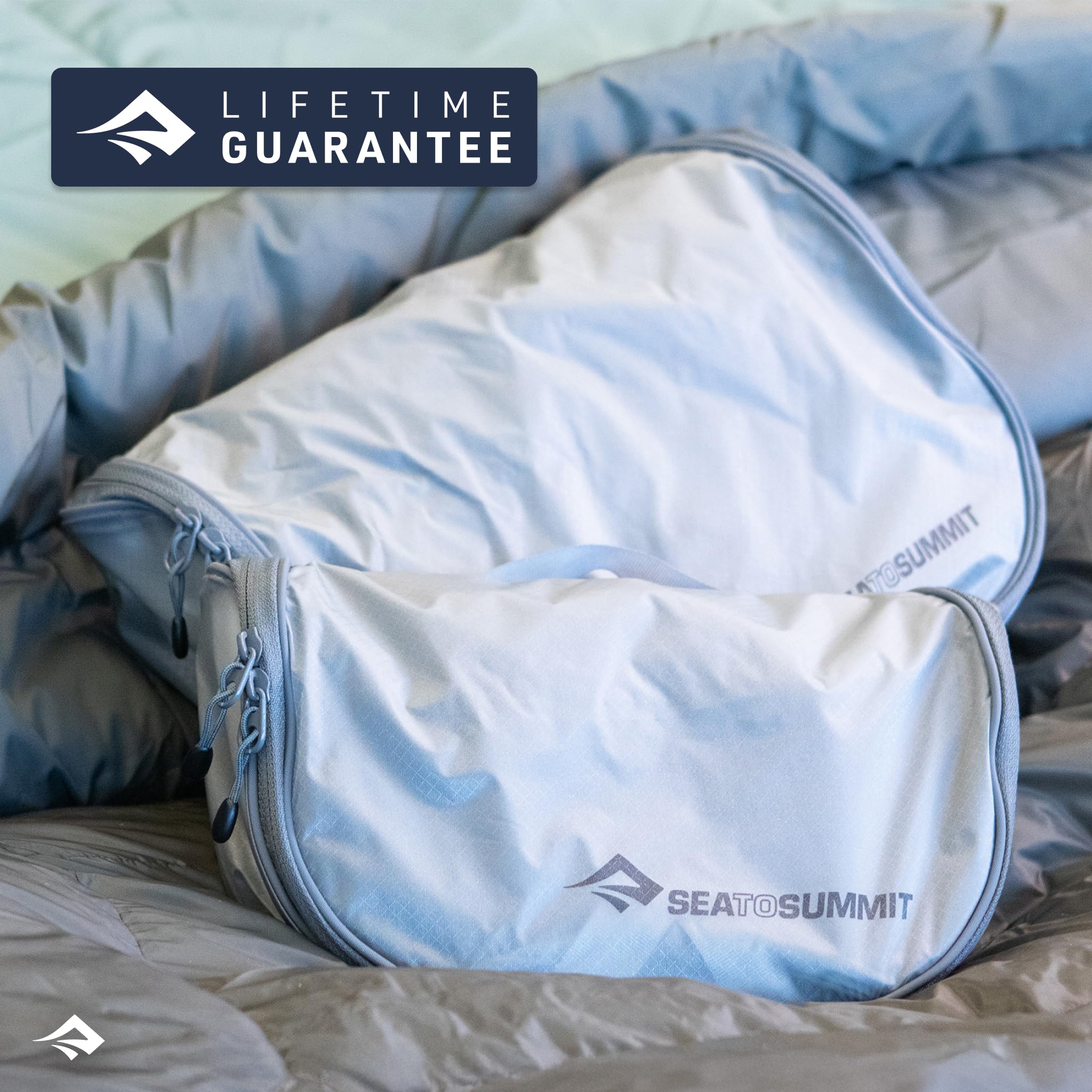 Sea to Summit Small Hanging Toiletry Bag, Extra Compact Travel Organizer for Minimalist Adventures, HighRise Grey - Image 6