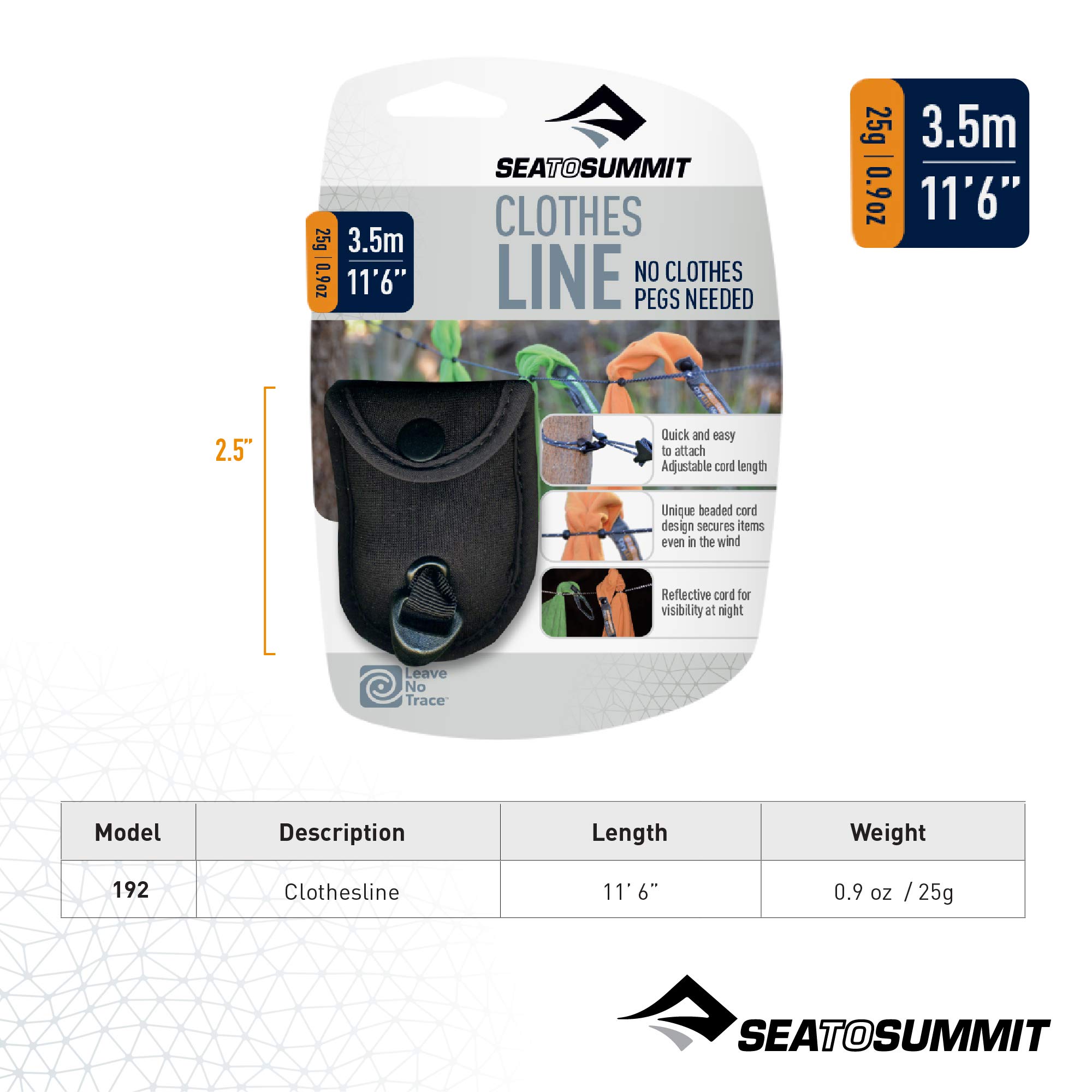 Sea to Summit Lite Line Camping and Travel Clothesline - Image 3