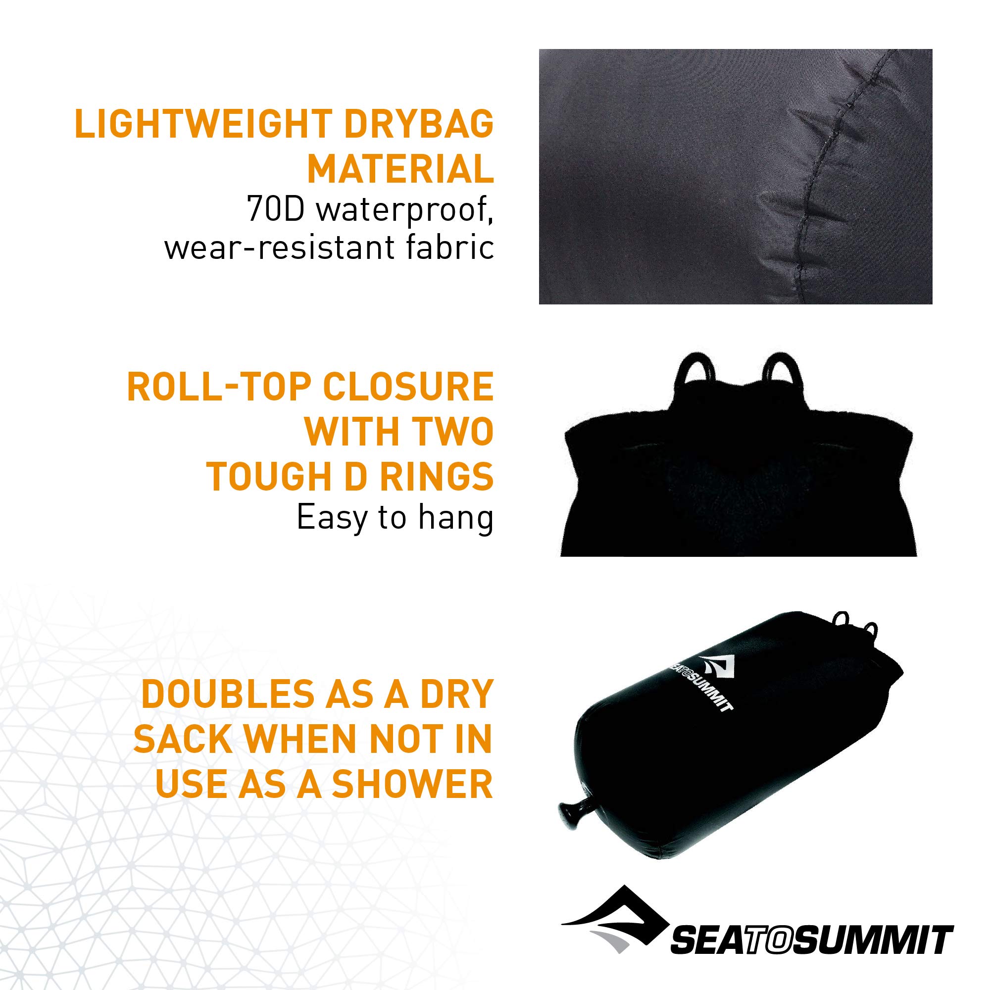 Sea to Summit Pocket Shower Black - Image 3