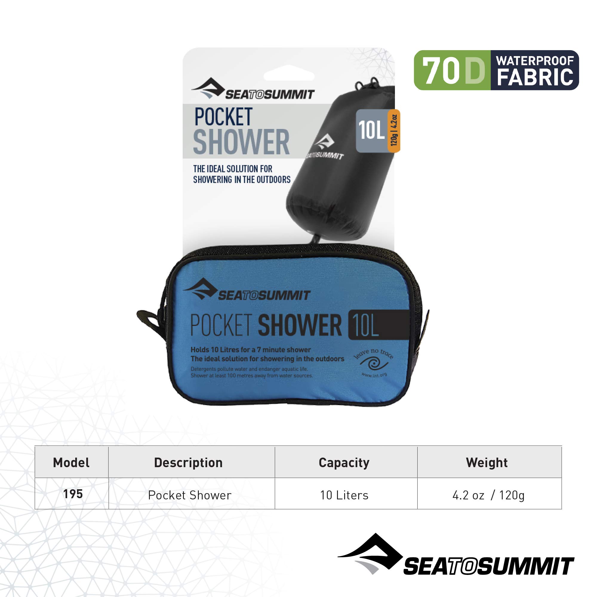 Sea to Summit Pocket Shower Black - Image 5