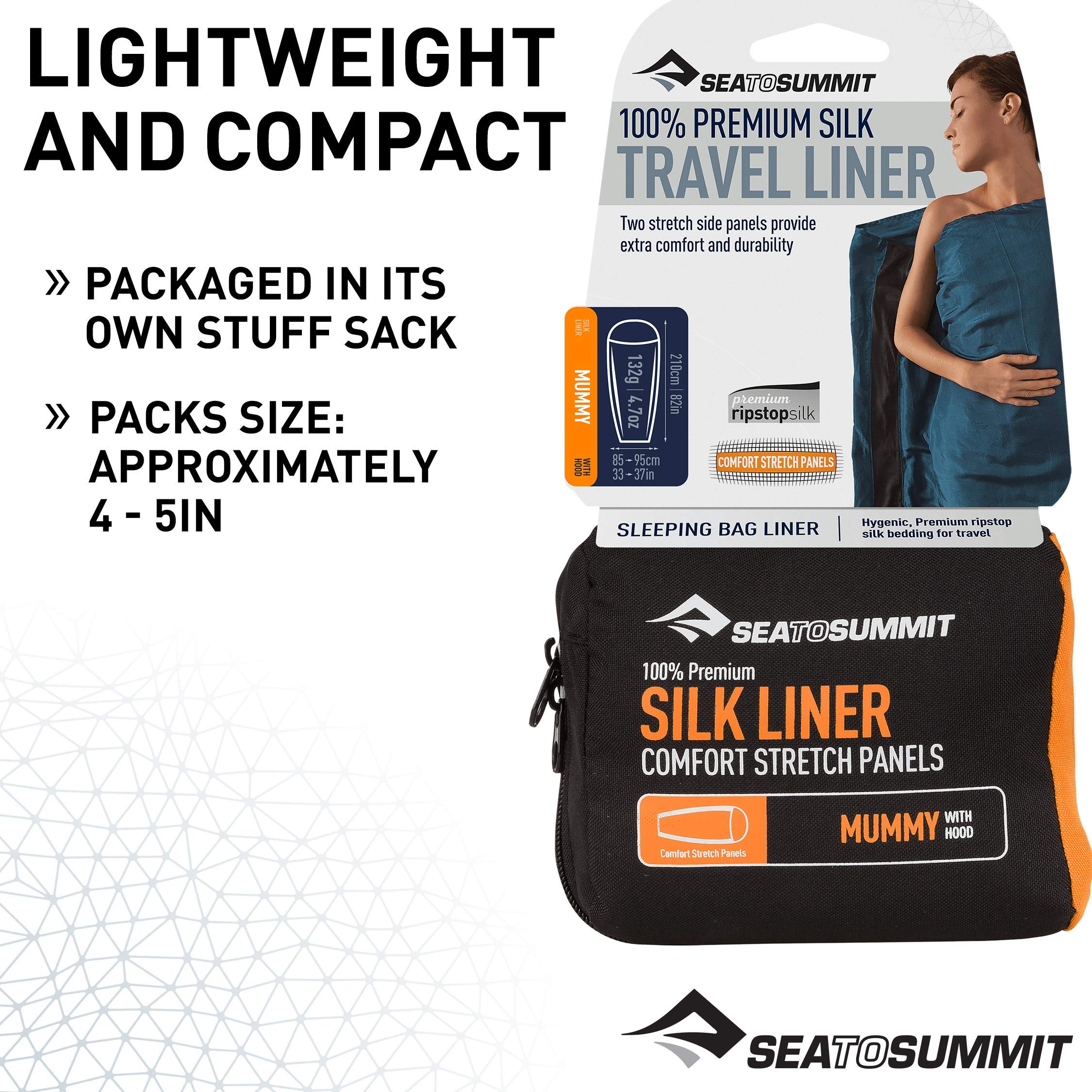 Sea to Summit Premium Silk Sleeping Bag Liner - Image 3