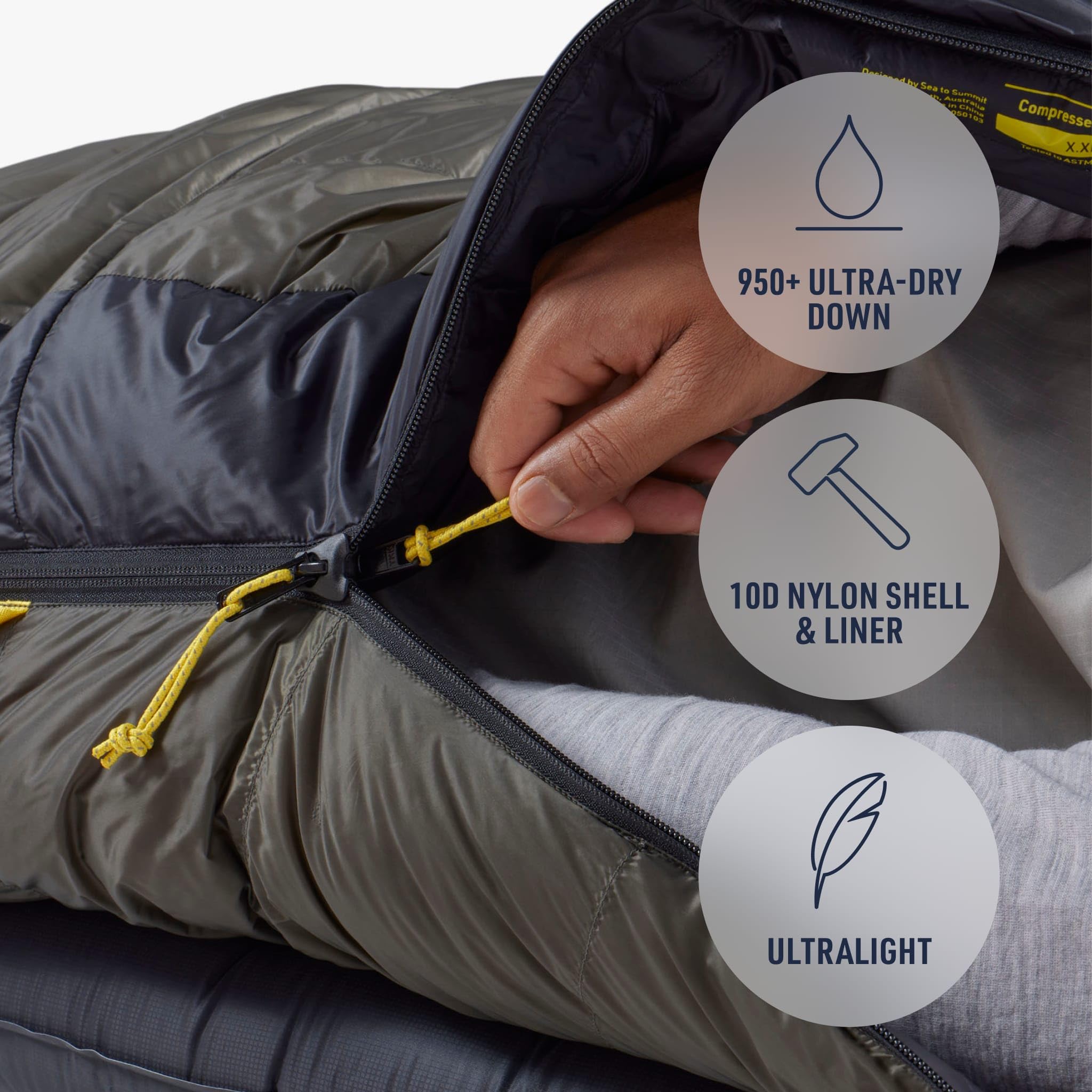 Sea to Summit Spark Pro Ultralight Down Sleeping Bag - Image 5