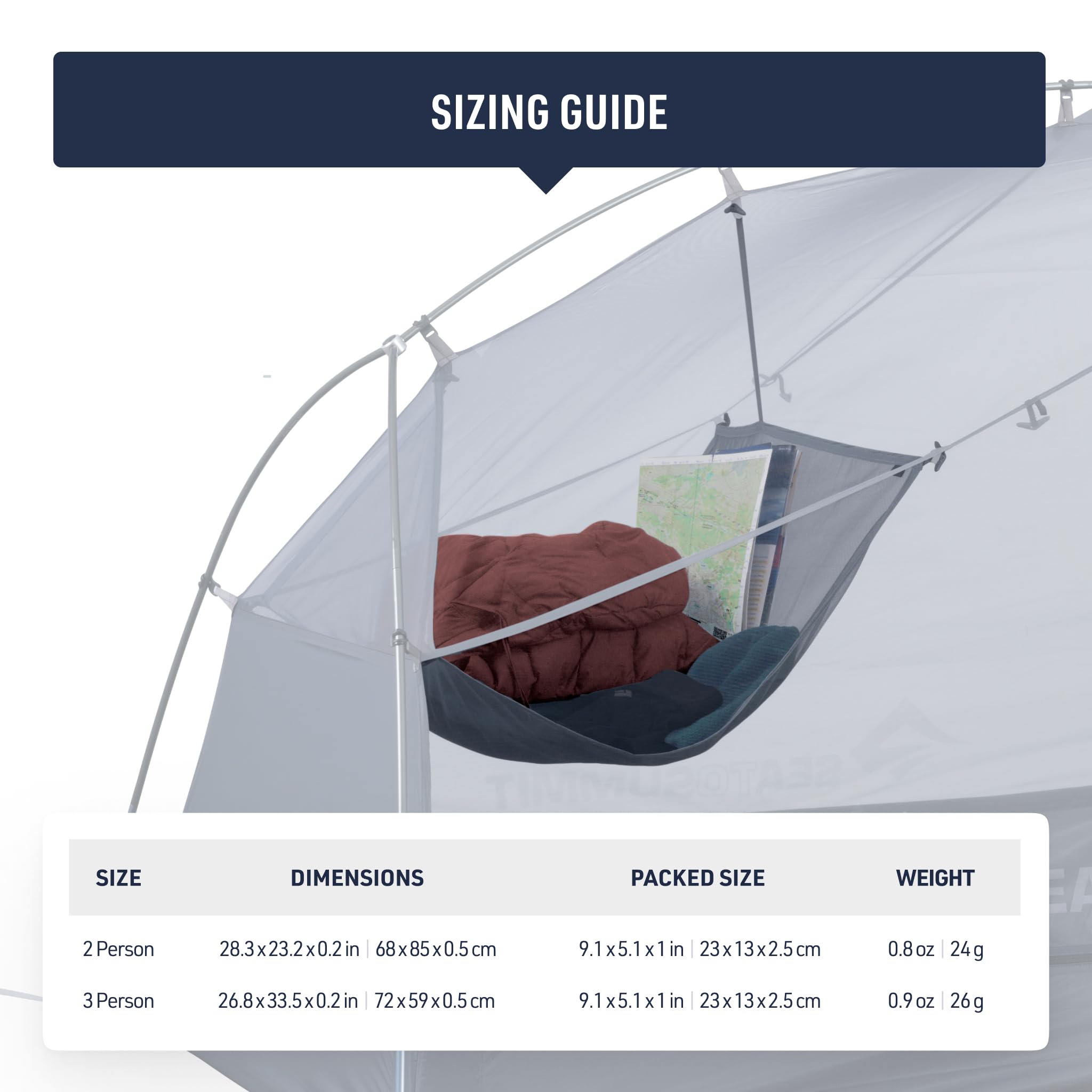 Sea to Summit Telos Tent Gear Storage Loft - Image 6