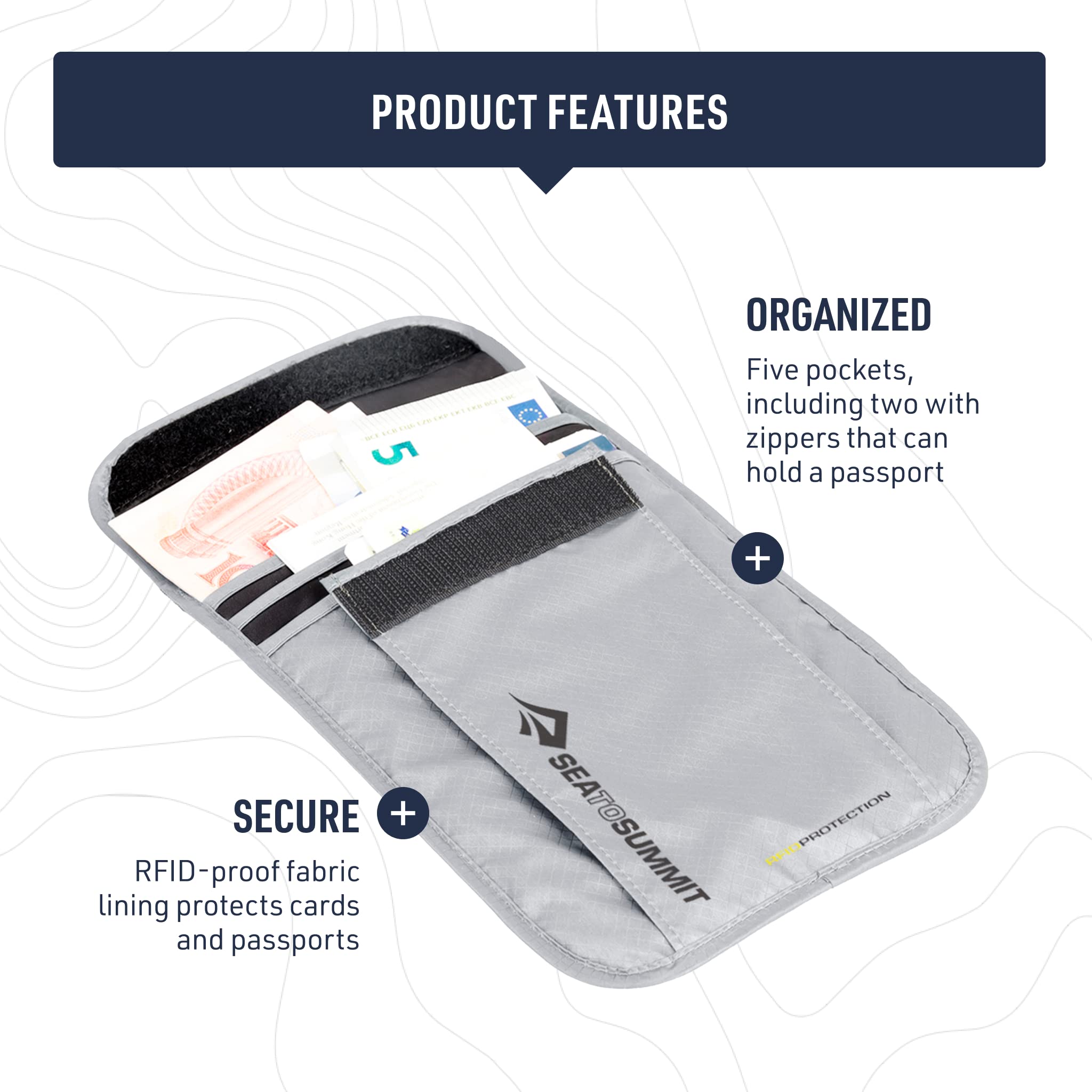 Sea to Summit Travelling Light Neck Pouch RFID - Image 4