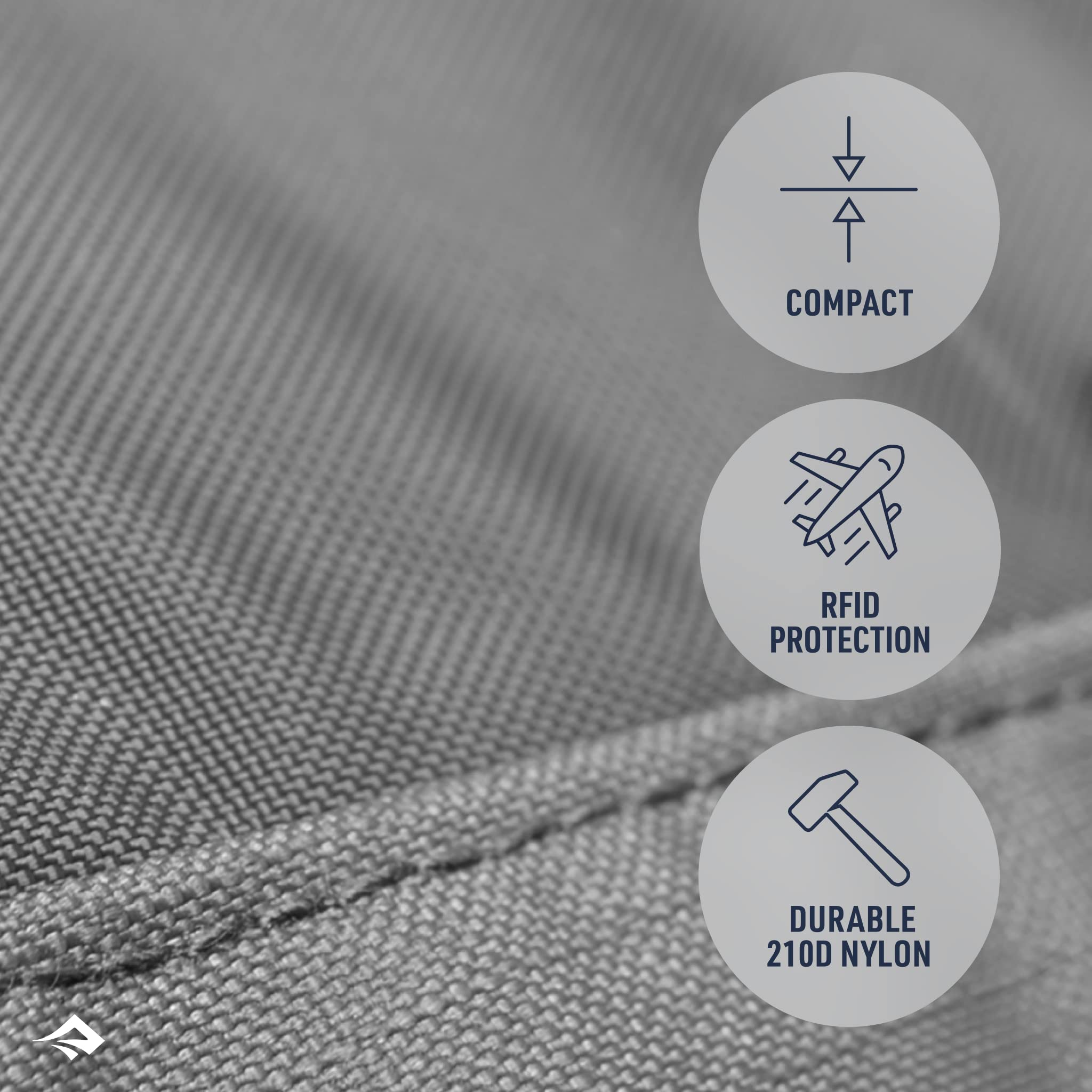 Sea to Summit Travelling Light RFID Card Holder, Beluga Grey - Image 3