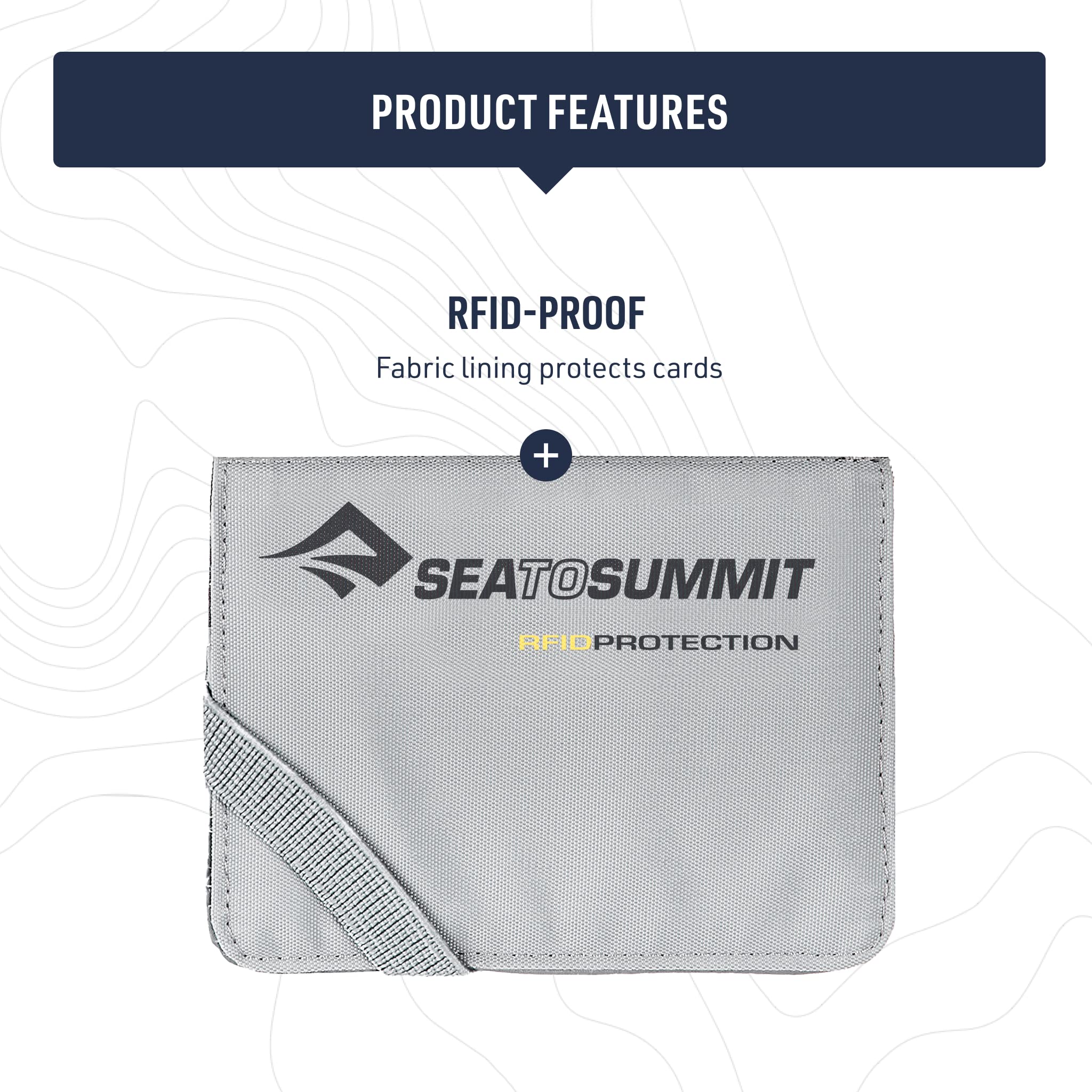 Sea to Summit Travelling Light RFID Card Holder, Beluga Grey - Image 5