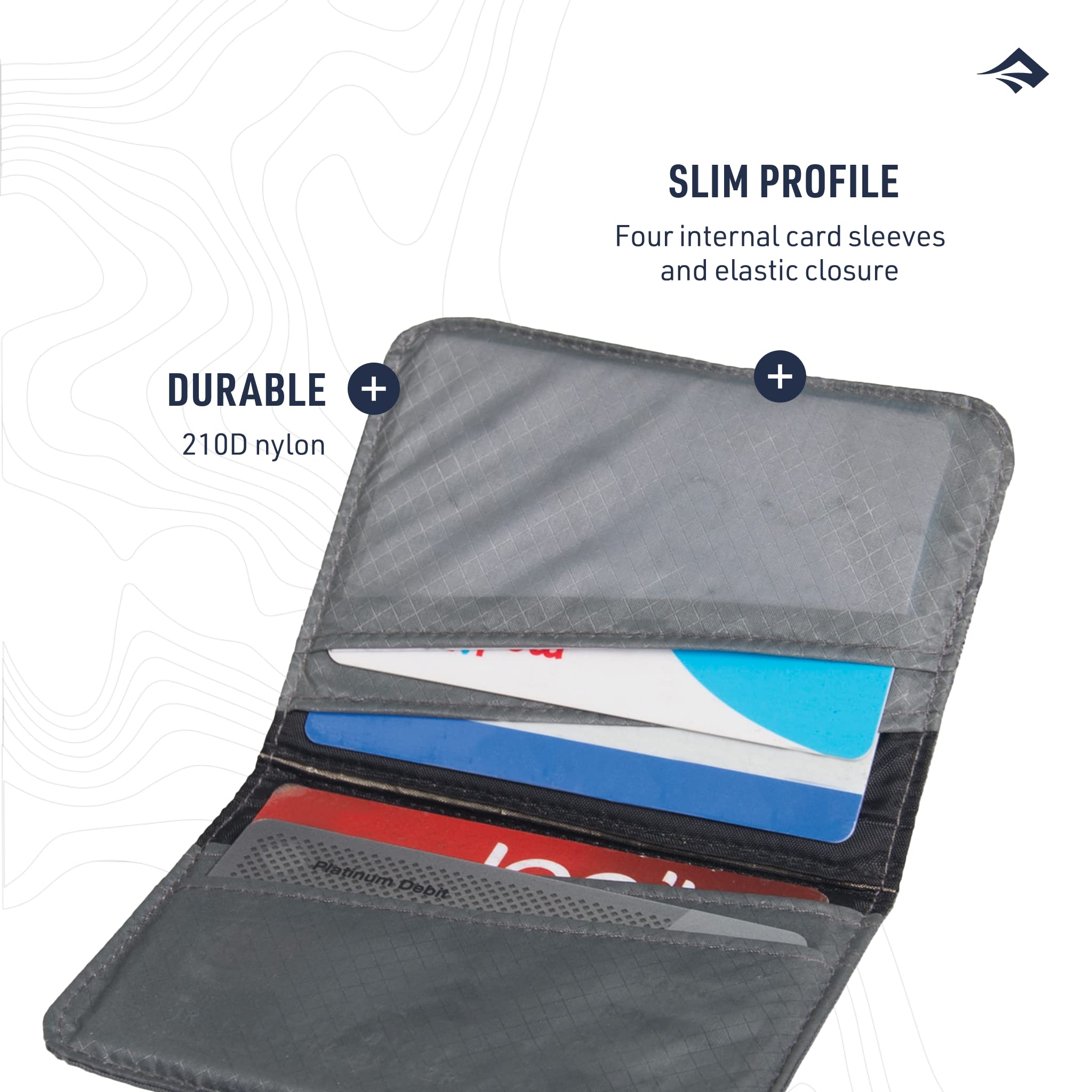 Sea to Summit Travelling Light RFID Card Holder, Beluga Grey - Image 6