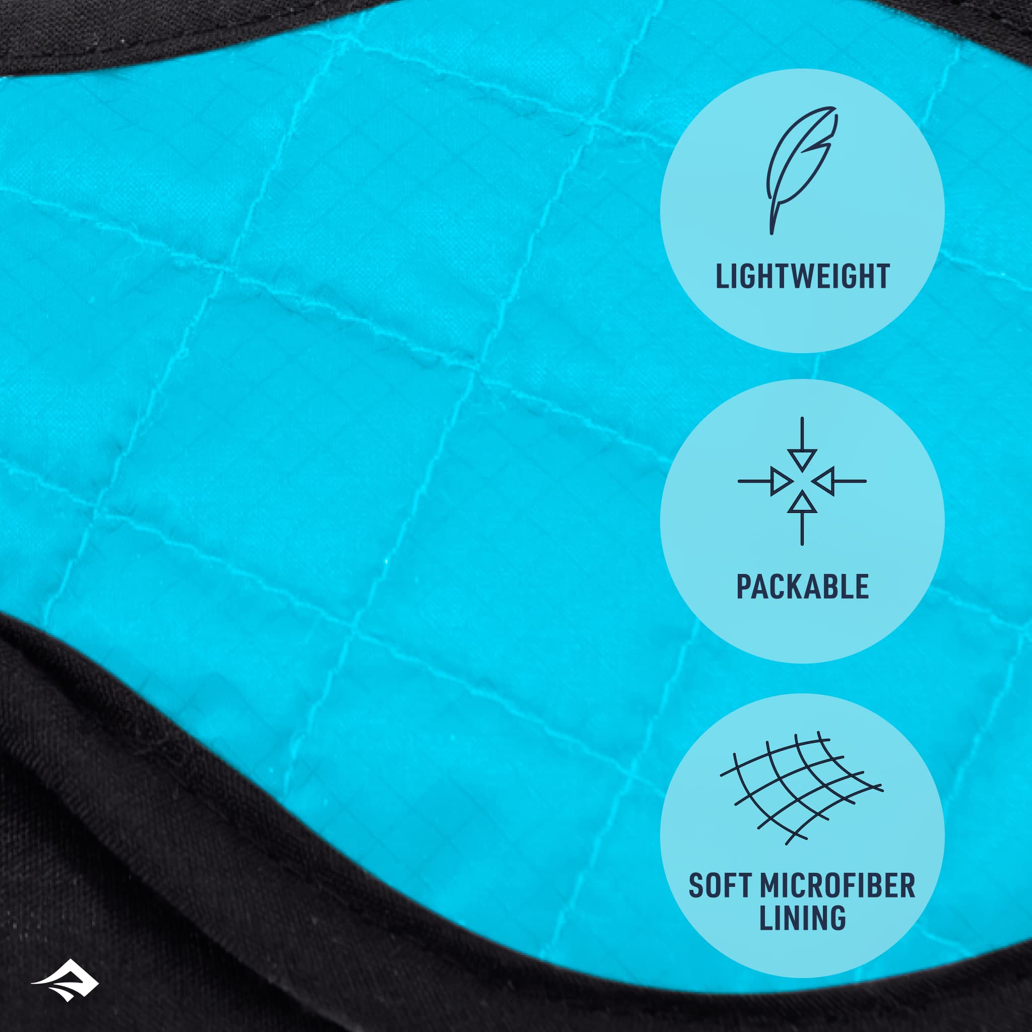 Sea to Summit TravellingLight Eye Shade Travel Sleep Mask, Atoll Blue - Image 3