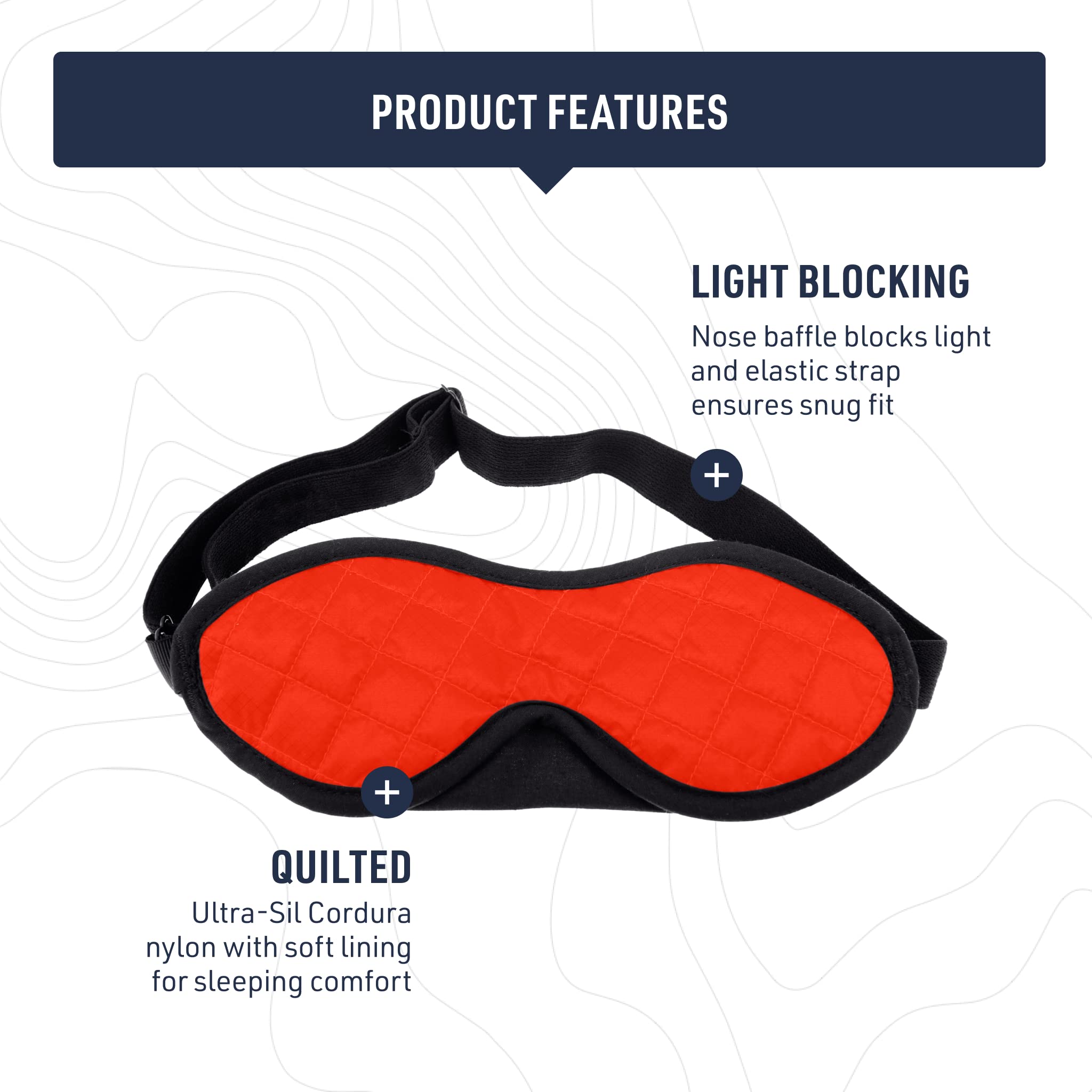 Sea to Summit TravellingLight Eye Shade Travel Sleep Mask, Atoll Blue - Image 5