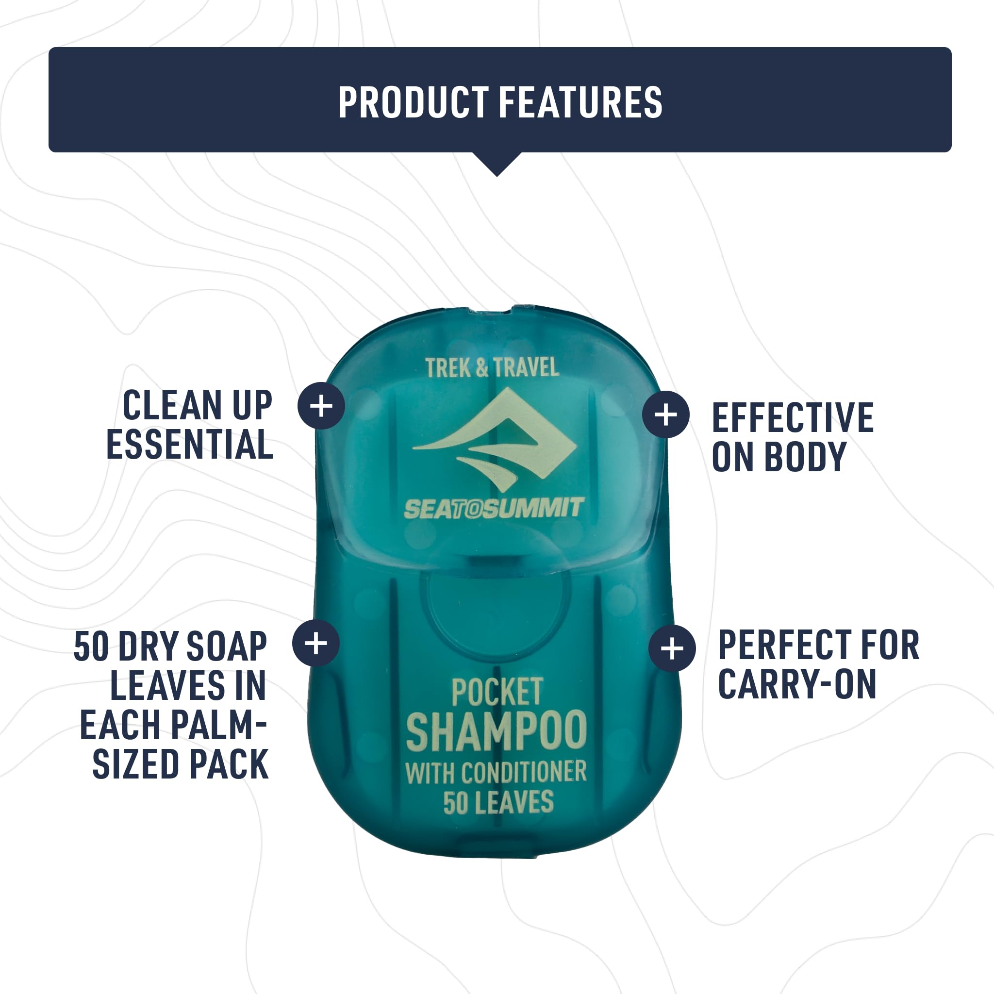 Sea to Summit Trek and Travel Pocket Conditioning Shampoo, 3-Pack - Image 3