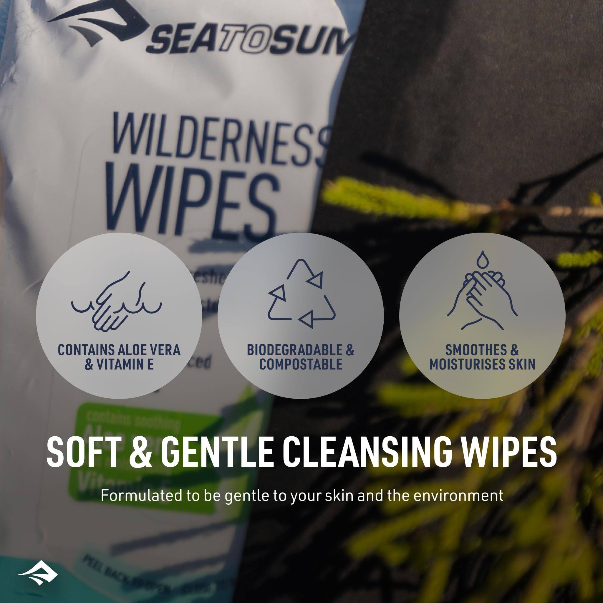 Sea to Summit XL Wilderness Wipes Rinse-Free Body Wipes, 2-Pack (8 Wipes per Pack) - Image 4